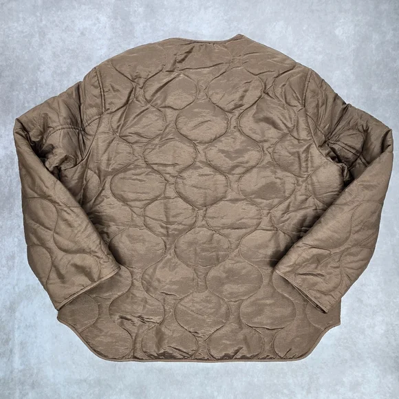 All Saints NWT Foxi Liner Jacket In Chocolate